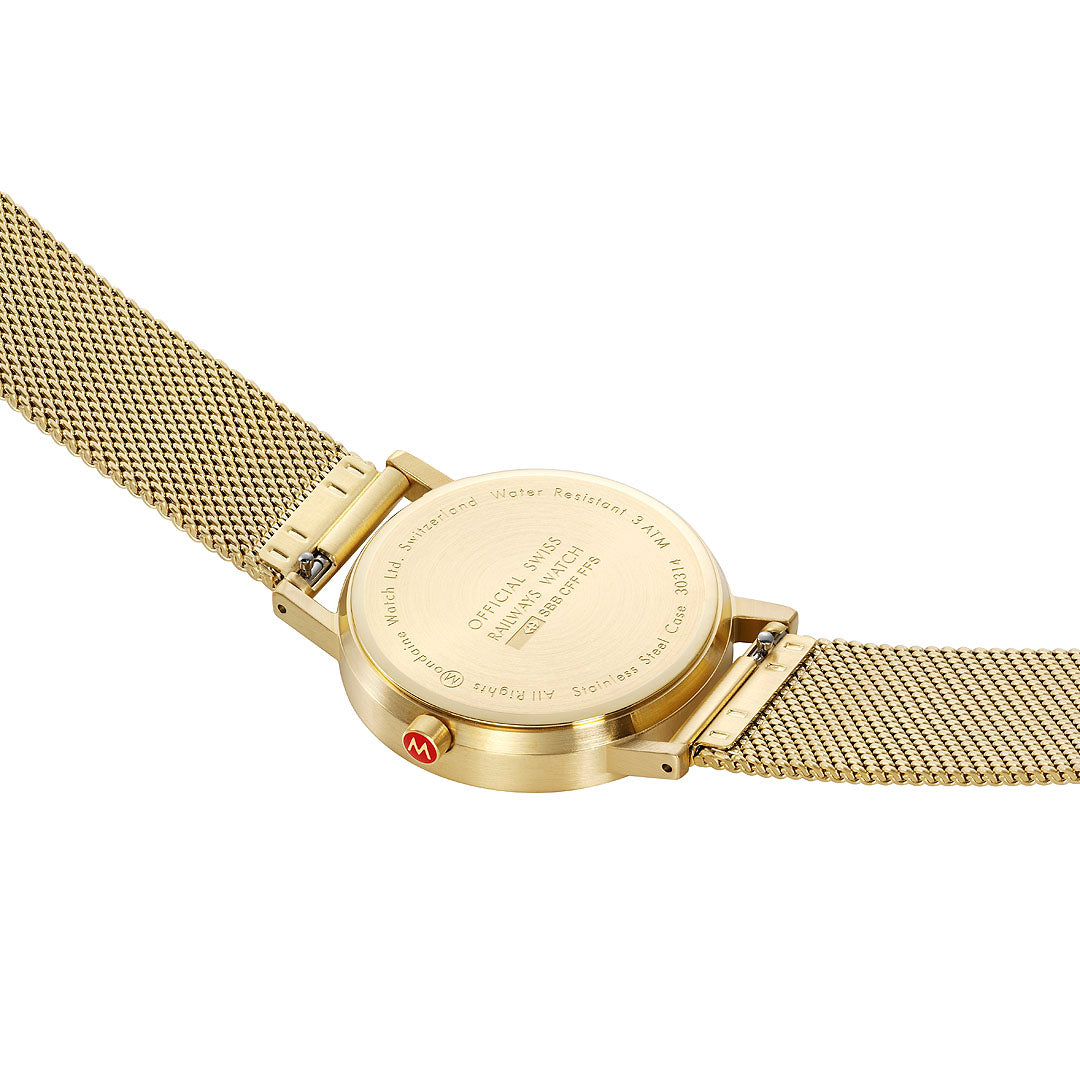 CLASSIC Goldene Edelstahl, 36 MM